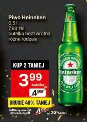 Delikatesy Centrum Piwo Heineken 0,5l oferta