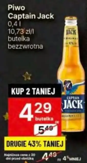 Delikatesy Centrum Piwo Captain Jack 0,4l oferta
