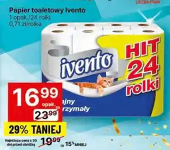 Delikatesy Centrum Papier toaletowy Ivento 24 rolki oferta