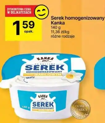 Delikatesy Centrum Serek homogenizowany Kanka 140g oferta