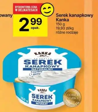 Delikatesy Centrum Serek kanapkowy Kanka 150g oferta
