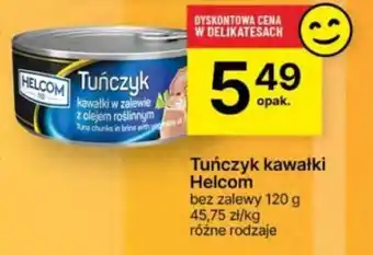 Delikatesy Centrum Tuńczyk kawałki Helcom 120g oferta
