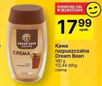 Delikatesy Centrum Kawa rozpuszczalna Dream Bean 160g oferta