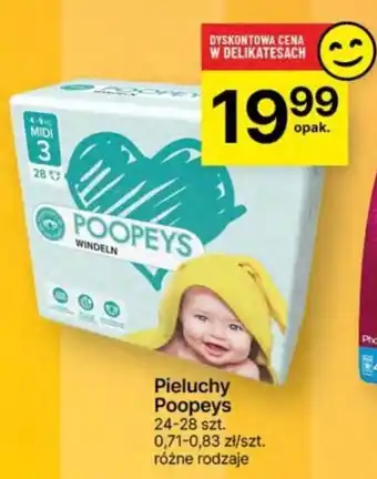 Delikatesy Centrum Pieluchy Poopeys 24-28szt. oferta