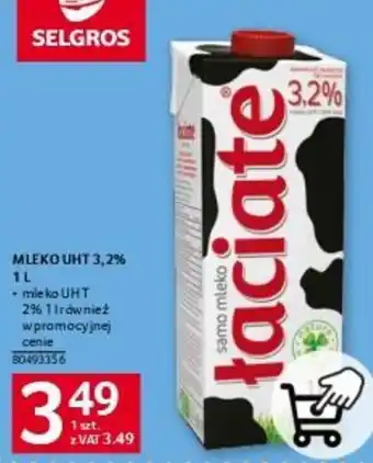 Selgros MLEKO UHT 3,2% 1 L oferta