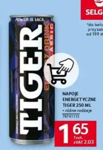 Selgros NAPOJE ENERGETYCZNE TIGER 250 ML oferta