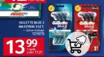 Selgros GILLETTE BLUE 3 MASZYNKI 3 SZT. oferta