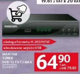Selgros MAXCOM TUNER DVB-T2 TV T2 MAX oferta