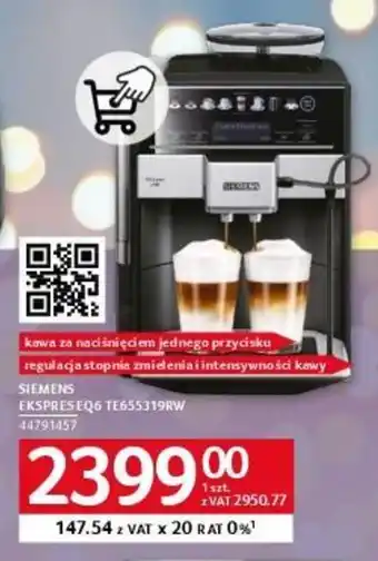 Selgros SIEMENS EKSPRES EQ6 TE655319RW oferta