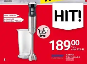 Selgros ZELMER BLENDER ZHB4750 VARIO oferta