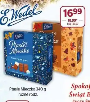 Społem E. wedel ptasie mleczko śmietankowe w czekoladzie mlecznej 340 g oferta