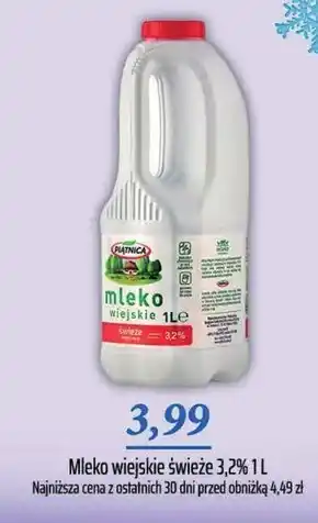 Społem Piątnica mleko wiejskie świeże 3,2% 1 l oferta