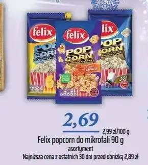 Społem Felix popcorn solony do mikrofalówki 90 g oferta