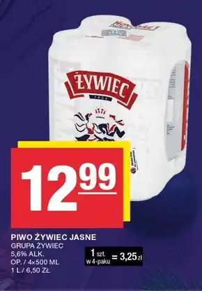 Spar Żywiec piwo jasne 4 x 500 ml oferta