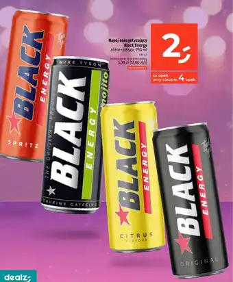 Dealz Napój energetyzujący Black Energy 250ml oferta