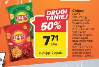 Carrefour Chipsy Lay's 180-200g oferta