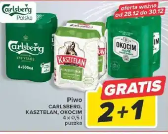 Carrefour Piwo CARLSBERG KASZTELAN OKOCIM 4x0,5l oferta