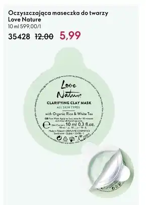 Oriflame Maseczka do twarzy love nature oferta