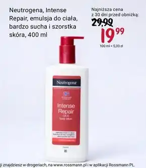 Rossmann Emulsja do ciała neutrogena oferta
