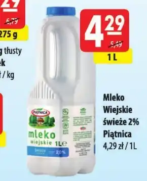 MOKPOL Piątnica mleko wiejskie świeże 2,0% 1 l oferta
