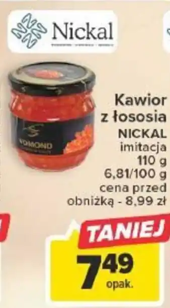Carrefour Kawior z łososia NICKAL 110g oferta