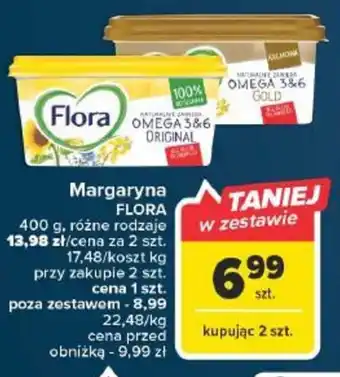 Carrefour Margaryna FLORA 400g oferta