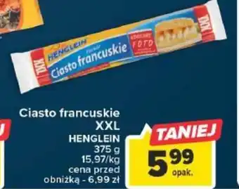 Carrefour Ciasto francuskie XXL HENGLEIN 375 g oferta