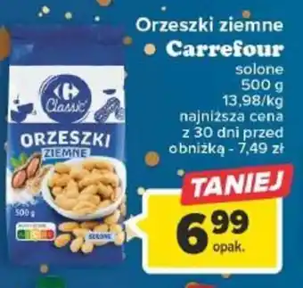 Carrefour Orzeszki ziemne Carrefour 500g oferta
