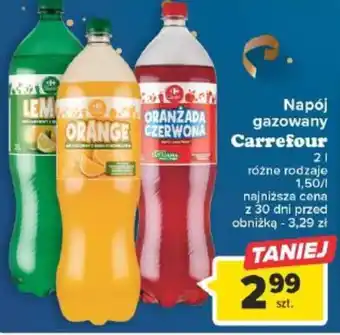 Carrefour Napój gazowany Carrefour 2l oferta