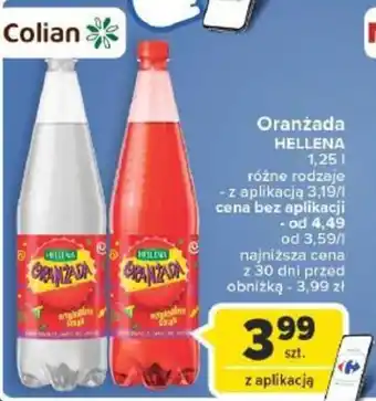Carrefour Oranżada HELLENA 1,25 l oferta