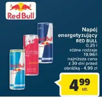 Carrefour Napój energetyzujący Red Bull 0,25l oferta