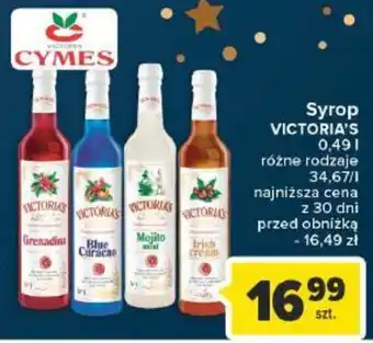 Carrefour Syrop VICTORIA'S 0,49l oferta