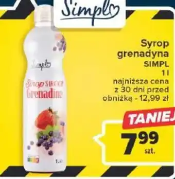 Carrefour Syrop grenadyna SIMPL 1l oferta