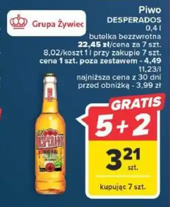 Carrefour Piwo DESPERADOS 0,4l oferta