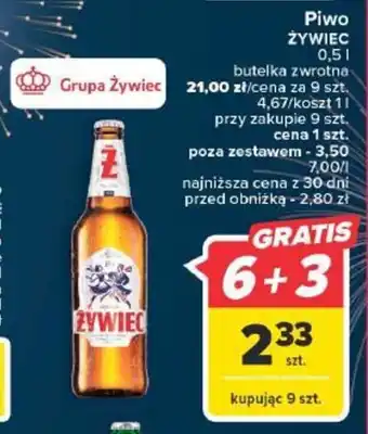 Carrefour Grupa Żywiec Piwo ŻYWIEC 0,5l oferta