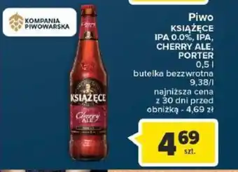 Carrefour Piwo KSIĄŻĘCE IPA 0.0% IPA CHERRY ALE PORTER 0,5l oferta