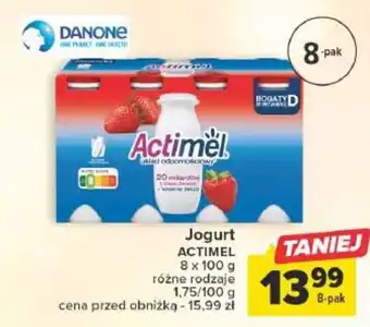 Carrefour Jogurt ACTIMEL 8 x 100 g oferta