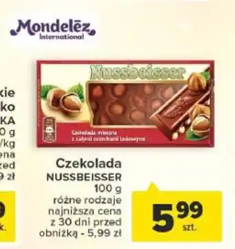 Carrefour Czekolada NUSSBEISSER 100g oferta