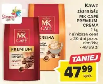 Carrefour Kawa ziarnista MK CAFÉ PREMIUM, CREMA 1 kg oferta