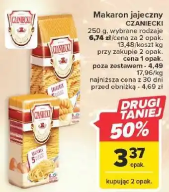 Carrefour Makaron jajeczny 250 g oferta