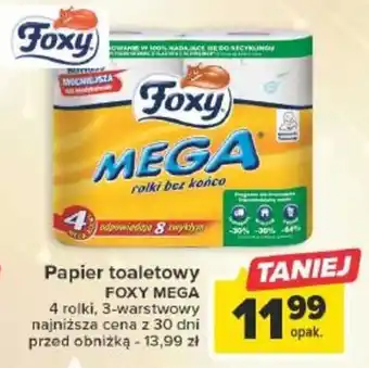 Carrefour Papier toaletowy FOXY MEGA oferta