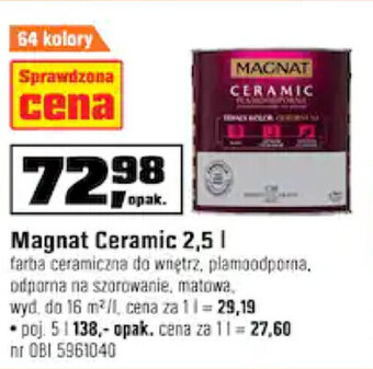 OBI Magnat Ceramic 2,5l oferta