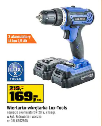 OBI Wiertarko-wkrętarka Lux-Tools oferta
