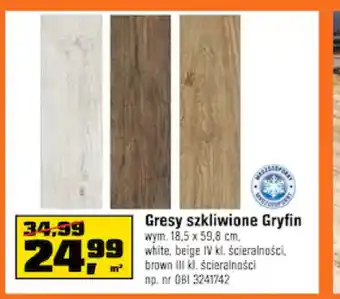 OBI Gresy szkliwione Gryfin 1m2 oferta