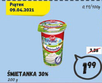 Wafelek Śmietanka 30% 200g oferta