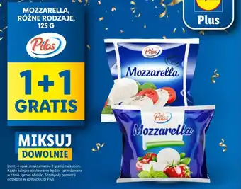 Lidl MOZZARELLA, RÓŻNE RODZAJE, 125 G oferta