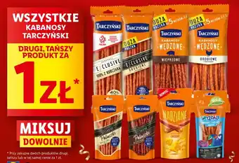 Lidl WSZYSTKIE KABANOSY TARCZYŃSKI oferta