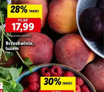 Lidl Brzoskwinie, luzem 1 kg oferta