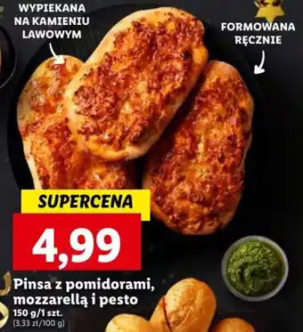 Lidl Pinsa z pomidorami, mozzarellą i pesto 150 g oferta