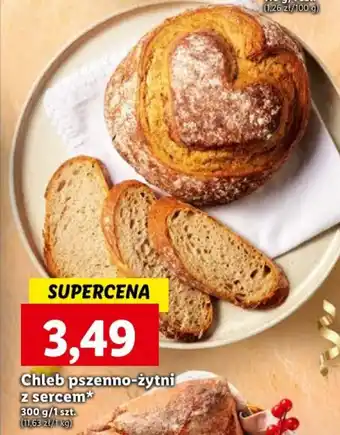 Lidl Chleb pszenno-żytni z sercem oferta